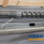 杰德 出口越南的單排氣造粒機螺桿機筒 技術(shù)精湛 塑化優(yōu)良-舟山市杰德機械有限公司，擠出機螺桿，注塑機螺桿，舟山螺桿，螺桿廠